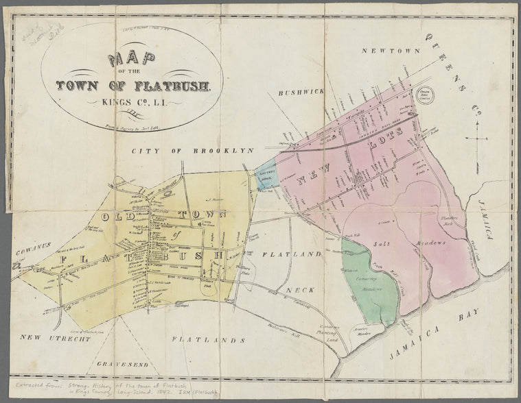 Map of the town of Flatbush, Kings Co. L.I.