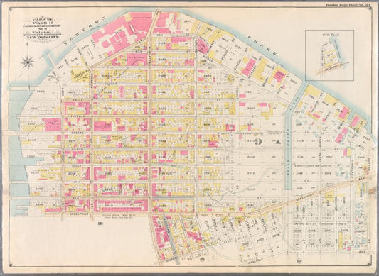 Bounded by (New Town Creek) Commercial Street, Ash Street, Oakland Street, Paidge Avenue, Sutton Street, Meserole Avenue, Diamond Street, Calyer Street, Manhattan Avenue, Greenpoint Avenue, West Street and Bay Street