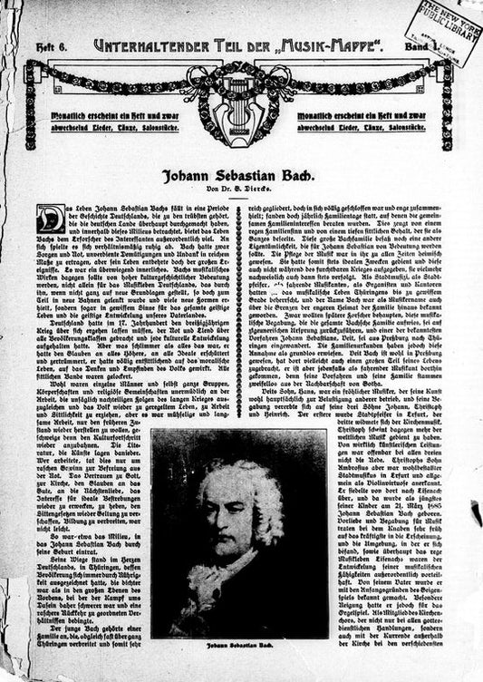 Musik-Mappe: eine Zeitschrift mit Noten-Beilagen