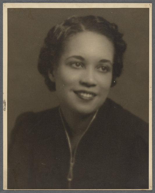 Jean Blackwell Hutson portrait in dark dress