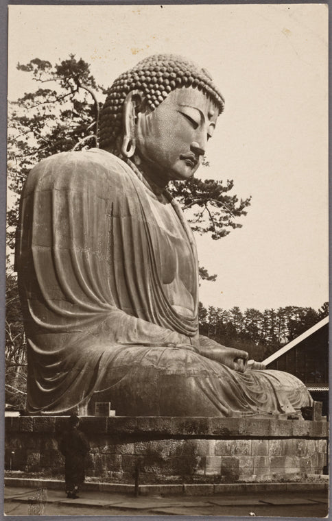 The "Daibutsu" or Great Buddha at Kamakura, Japan.