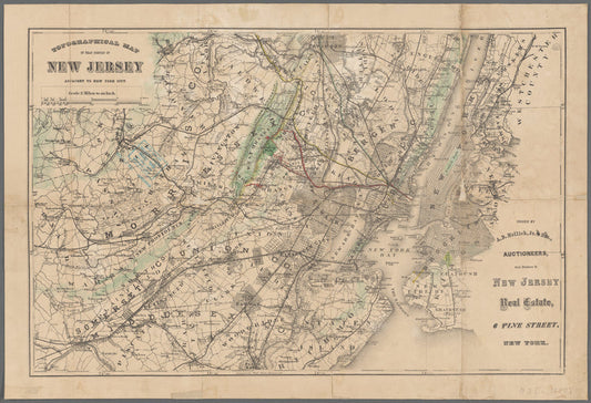Topographical map of that portion of New Jersey adjacent to New York City