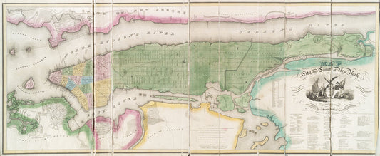 Map of the city and county of New York : with the adjacent country