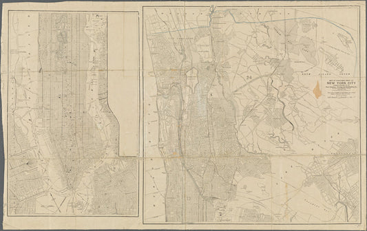 Map of northern part of New York City