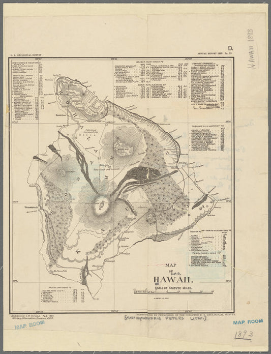 Map of Hawaii