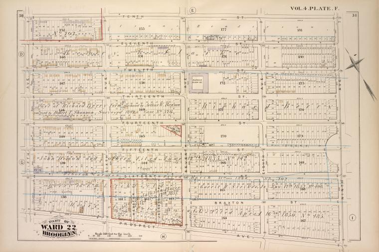 Map bound by Tenth St., Ninth Ave., Prospect Ave., Fifth Ave.; Including Eleventh St., Twelfth St., Thirteen St., Fourteenth St., Fifteenth St., Sixteenth St., Sixth Ave., Webster Pl., Jackson Pl., Seventh Ave., Eighth Ave.