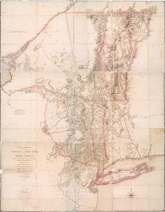 A chorographical map of the province of New-York in North America, divided into counties, manors, patents and townships.