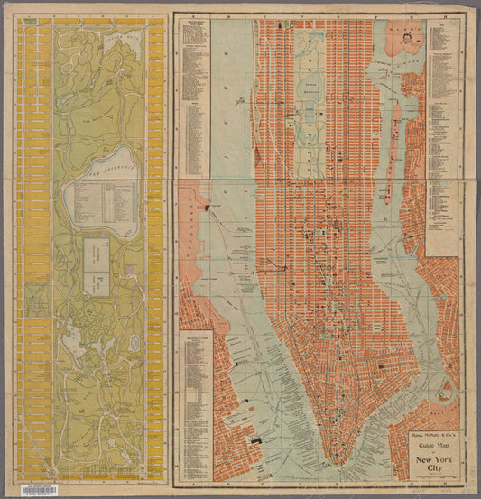 Rand McNally & Co.'s guide map of New York City