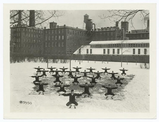 Walker Camp's physical drill by Section # 1, 3rd Naval Disctrict. New Haven, Ct.