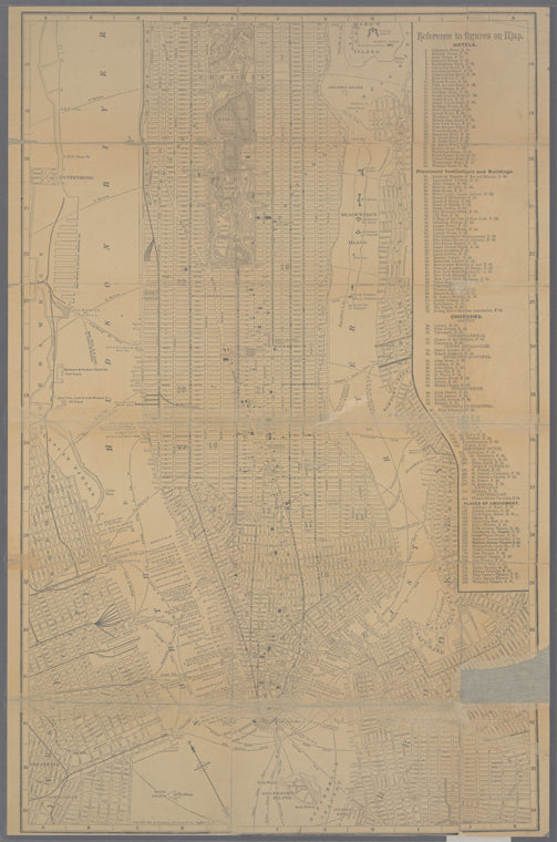 Map of New-York City / prepared expressly for White, Stokes & Allen, publishers, stationers and importers, by Matthews, Northrup & Co.