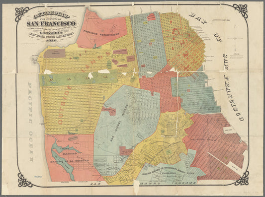 Guide map of the City of San Francisco : compiled from the official surveys & engraved expressly for Langley's San Francisco directory
