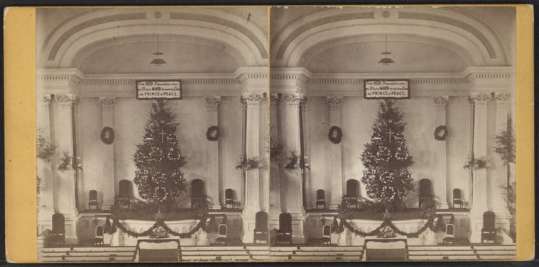 1st Congregational Church, after concert. Dec. 25th, 1872.