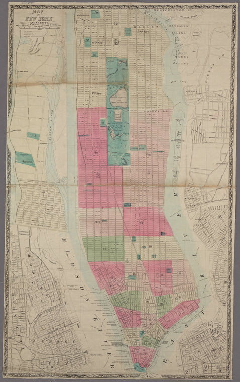 Map of New York and vicinity / prepared by M. Dripps for Valentines manual 1865.