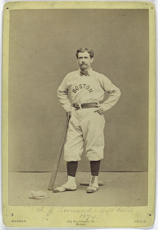 Andy Leonard, Boston Red Stockings, 1874 left field