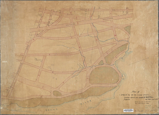 Plan of streets etc. on the Lydig estate