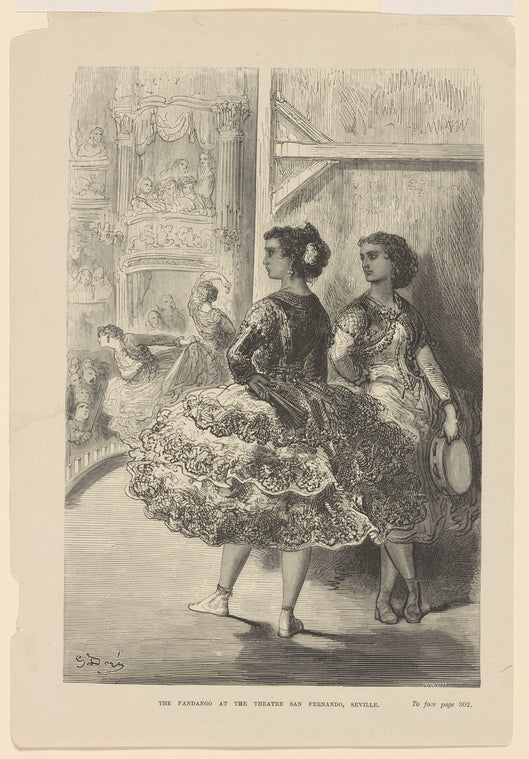 The fandango at the Theatre San Fernando, Seville