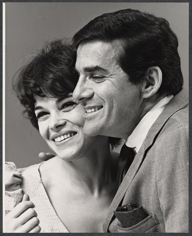 Alexandra Berlin and Pat Harrington in publicity for the stage production Happiness Is Just a Little Thing Called a Rolls Royce