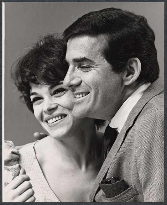Alexandra Berlin and Pat Harrington in publicity for the stage production Happiness Is Just a Little Thing Called a Rolls Royce
