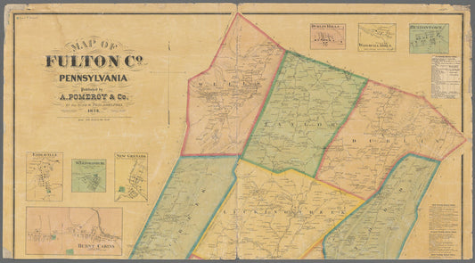 Map of Fulton Co., Pennsylvania