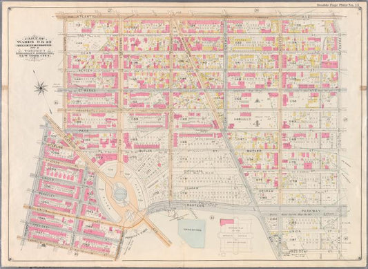 Bounded by Atlantic Avenue, Franklin Avenue, President Street, Washington Avenue, Eastern Parkway, Prospect Park West, Carroll Street, Seventh Avenue, Flatbush Avenue and Carleton Avenue