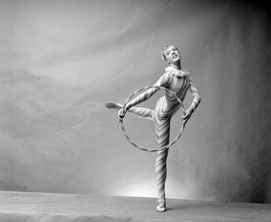 Zina Bethune as a Candy Cane (Hoops) in a New York City Ballet production of "The Nutcracker."