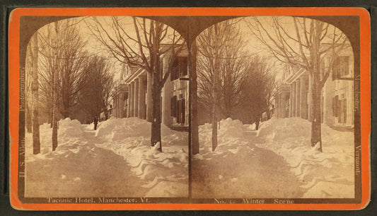 Taconic Hotel, Manchester, Vt. Winter scene.