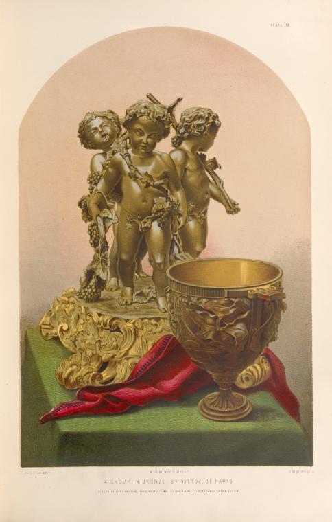 A group in bronze, by Vittoz, of Paris.