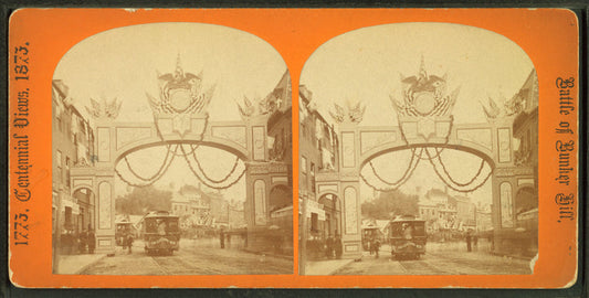 Triumphal arch, Charles River Avenue.