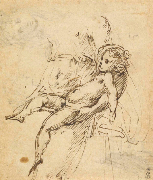 Studies of the Madonna and Child (recto); Studies of the Madonna and Child and of an Architectural Detail (verso) Gm-00003401