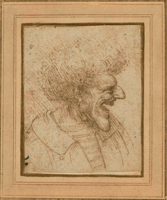 Caricature of a Man with Bushy Hair Gm-00009101