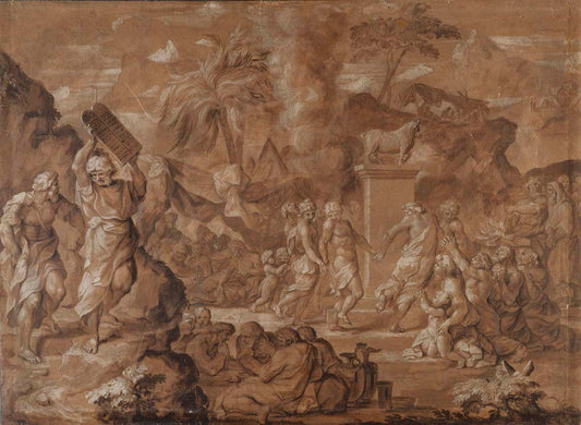 The Israelites Dancing around the Golden Calf Gm-00024301