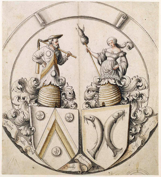 Stained Glass Design for a Married Couple Gm-00027901