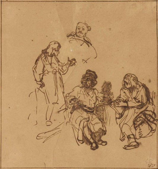 Joseph in Prison Interpreting the Dreams of Pharoah's Baker and Butler Gm-00042401