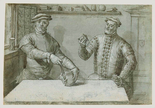 A Double Portrait of Hans Furraht and Jacob von der Burch Gm-00043901