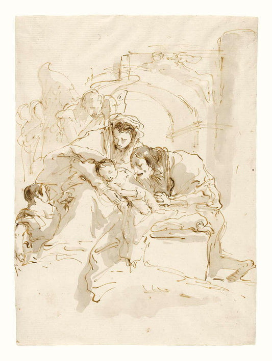 The Holy Family with Angels before an Arch Gm-26762301