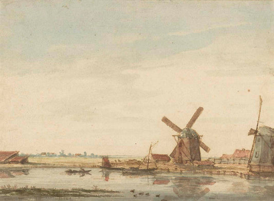 Windmills on a Canal Gm-27781101