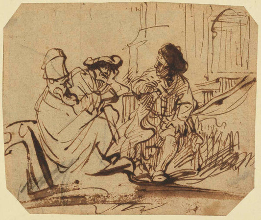 Joseph in Prison Interpreting the Dreams of Pharaoh's Baker and Butler Gm-30360901