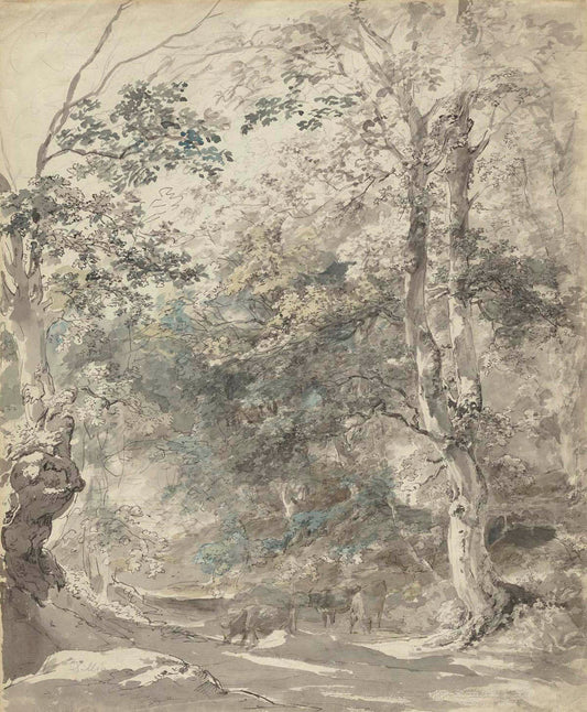 Wooded Landscape with Cows Gm-32688501