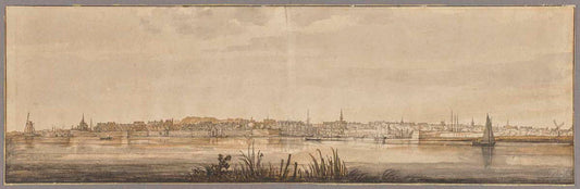 Panoramic View of Dordrecht and the River Maas Gm-36716401