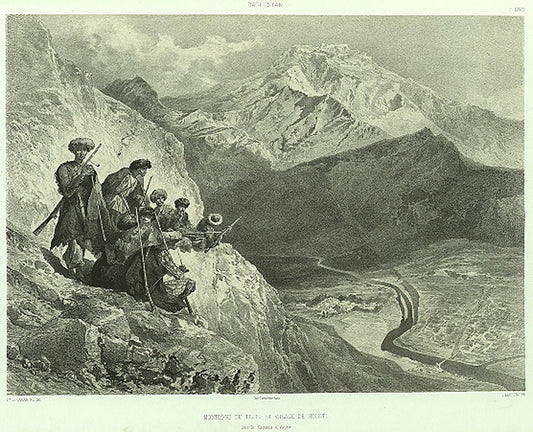 Daghestan. Montagne de Tilitle, village de Holotle.