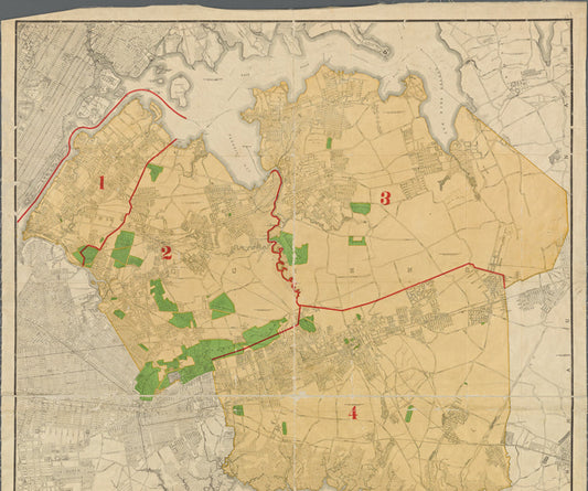 Rand McNally map of the borough of Queens.
