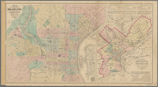 Map of the compact portion of Philadelphia