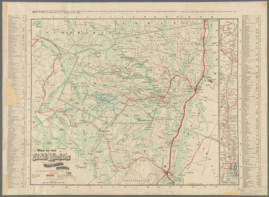 Map of the Catskill Mountains: prepared expressly for the West Shore Railroad