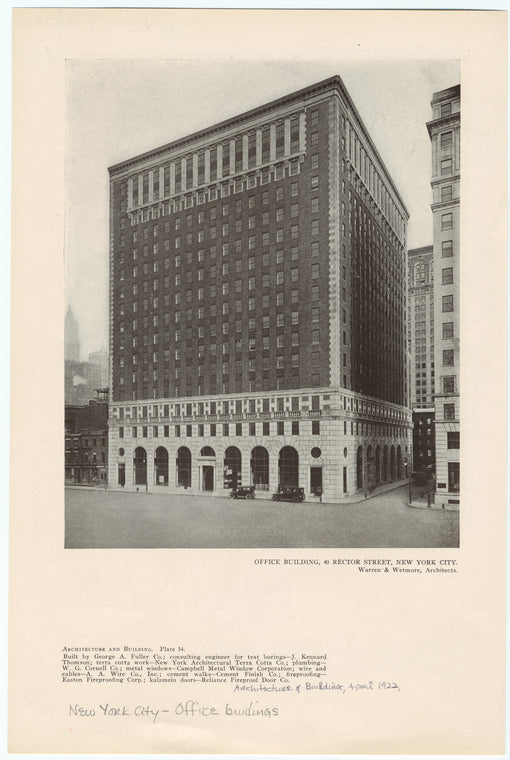 Office Building, 40 Rector Street, New York City