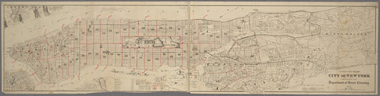 Colton's map of the city of New York / prepared for the Department of Street Cleaning