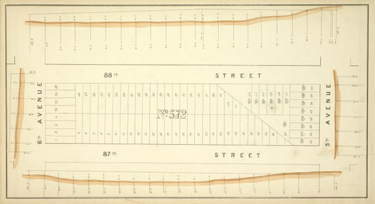 Block No. 572 Map bounded by 88th Street, 5th Avenue, 87th Street, 6th Avenue