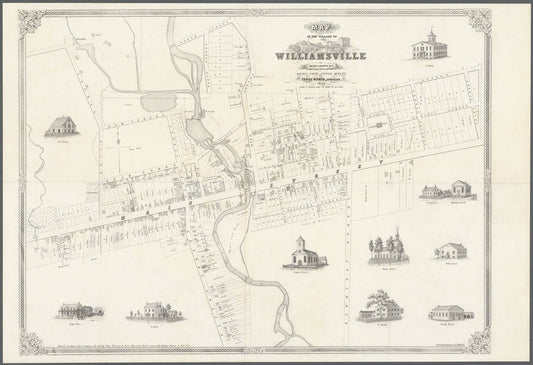 Map of the village of Williamsville in Erie County, N.Y.