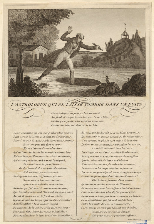 L'astrologue qui se laisse tomber dans un puits