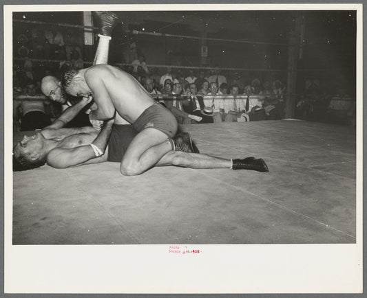Wrestling match sponsored by American Legion, Sikeston, Missouri