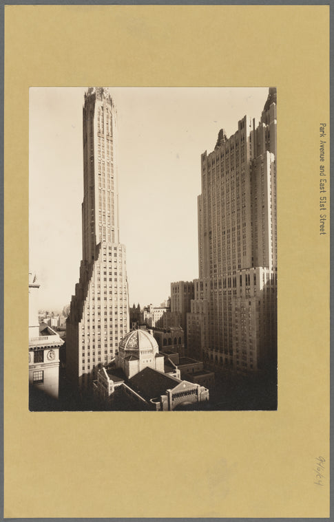 St. Bartholomew's, Waldorf Astoria, General Electric Building, Park Avenue and 51st Street